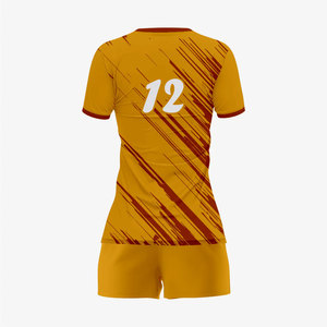 Uniforme de Voleibol para Mujer para Todas las Temporadas, Secado Rápido, Transpirable, 100% Poliéster, Sublimado, Kits de Voleibol para Jugadoras Profesionales - Product Image 6