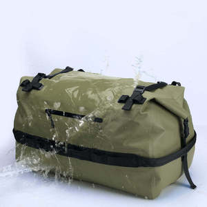 Bolsa de Lona Impermeable Resistente, Bolsa de Viaje con Cierre Enrollable, Mochila Convertible con Correas, Equipo de Kayak para Exteriores - Product Image 6