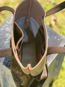 Bolso Tote de Cuero Marrón Genuino para Mujer, con Cierre de Cremallera, Regalo de San Valentín, Bolso de Compras LTB-0426 - Product Image 6