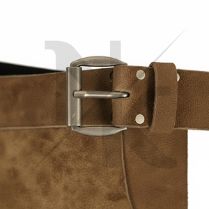 Delantal de Herrador de Gamuza Marrón de Alta Calidad para Uso Ecuestre, Delantal Completo Personalizable y Duradero para Herradores de Caballos - Product Image 2