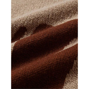 Men's Knitted Custom Design Patchwork <b>Pullover</b> <b>Sweater</b> Full Sleeve Standard Thickness Polyester Regular Drop Shoulder Button - Product Image 4
