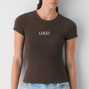 Solid Color Design Women T Shirts Foer Summer Collection High Quality Design Breathable <b>And</b> Comfortable Material For Buyers 2026 - Product Image 1