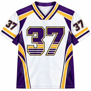 Maillot de football en mesh coupe ample respirant à épaules tombantes, personnalisable, vente en gros, meilleur prix, pour les fans, fabriqué par AMSEC INDUSTRY - Product Image 3