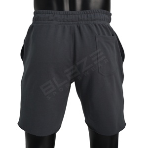 Blaze Fight Wear Hombres Custom Acid Wash Dye High Street Style Patrón sólido Jogger Shorts French Terry Cotton Fleece Cordón - Product Image 2