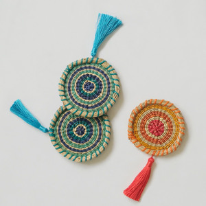 <b>Set</b> of <b>4</b> Handmade <b>Round</b> Seagrass Woven Coaster Placemats OEM Eco-Friendly Coaster <b>set</b> <b>Table</b> Decor Made from Vietnam HNH Craft - Product Image 5