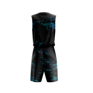 Maillot de basket-ball personnalisé réversible en polyester avec sublimation, respirant, ensemble uniforme d'entraînement pour hommes - Product Image 6