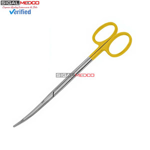 Ciseaux de dissection incurvés de qualité supérieure de 5 pouces, acier inoxydable de qualité allemande, instrument chirurgical certifié CE, réutilisable - Product Image 6