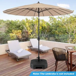 Base per Ombrellone da Patio Riempibile da 17 Pollici, 88 Libbre, Resistente, con Maniglia, Supporto Durevole per Esterni - Product Image 4