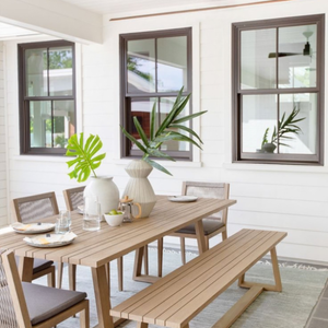 Service OEM ODM, mobilier d'extérieur, ensemble de jardin, design moderne, rotin, aluminium, origine Vietnam, imperméable, anti-UV, cour, villa - Product Image 5