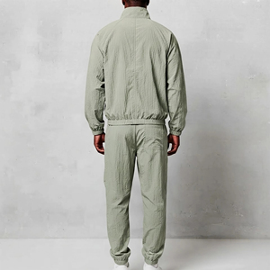 Nouvel Arrivage 2027 – Survêtement Décontracté 2 Pièces en Nylon 100% Coupe Ample, Logo Personnalisé, Style Urbain - Product Image 5