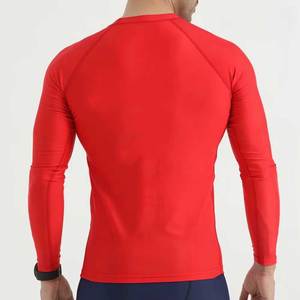 Camiseta de Compresión de Manga Larga para Hombre, Protección UV, Transpirable, de Secado Rápido, para Buceo, con Logotipo Frontal, Poliéster 180g - Product Image 3