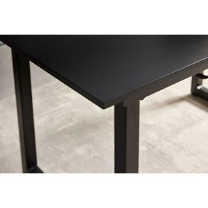 Modern <b>Square</b> Extendable Dining <b>Table</b> with Metal Leg 70.86W X 31.5D X 29.5H Space Saving for <b>Kitchen</b> & Living Room - Product Image 4