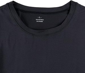 Camiseta sin Mangas Negra para Hombre AL RAFEEQ INTERNATIONAL, Cuello Redondo, Tejida, 100% Algodón, Corte Musculoso Informal, Secado Rápido, Ropa Deportiva Sólida para Gimnasio - Product Image 2