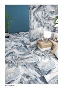 กระเบื้องพอร์ซเลนผิวมันขนาด 60x60 ซม. ออกแบบมาเพื่อให้สะท้อนแสงได้อย่างสมบูรณ์แบบและให้พื้นผิวที่กลมกลืนอย่างทันสมัย - Product Image 2