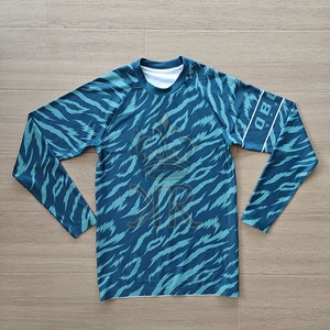 Wholesale High Quality Royal Kimono MMA BJJ Breathable Unisex Rash Guard <b>Compression</b> <b>Shirt</b> Custom Logo Sublimated - Product Image 1