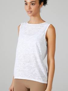 Chaleco de malla sólida de punto 100% algodón, de secado rápido, sin mangas, informal, holgado, para gimnasio, deportes, fitness, top deportivo para mujer - Product Image 3