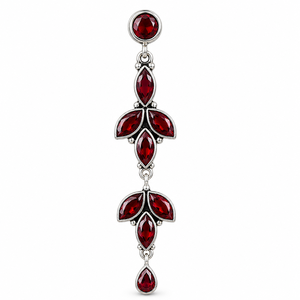 MOQ Available <b>Oxidized</b> Silver Multi Dangle Earrings for Women | Hot Selling Ready Stock Fast Shipping Direct Factory Price - Product Image 1