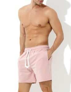 Shorts en molleton pour hommes 100% coton, décontractés, amples, style jogger, pour la gym, l'entraînement et la course, unis, vierges, personnalisables, vente en gros - Product Image 2