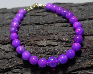 Purple Opal Balls <b>Beads</b> Natural Opal 5-8mm 8"/16" Inches HASNAIN GEMS Brand Rajasthan Origin for Jewelry Making <b>Direct</b> Factory - Product Image 5
