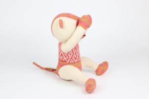 Truc Lam Ensemble ethnique thaïlandais en brocart fait main, trois singes, jouets en peluche de haute qualité pour enfants - Product Image 5
