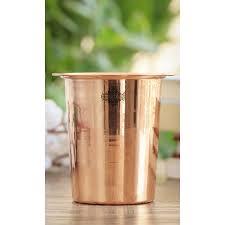 Vaso de Cobre Puro para Agua Potable con Tapa, Hecho a Mano, Vidrio Ayurvédico para la Salud - Product Image 3