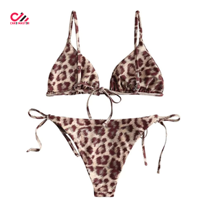 Conjunto de Bikini Personalizado para Mujer, Traje de Baño de Dos Piezas con Logotipo Personalizado en la Parte Delantera, Ecológico, de Secado Rápido, para Playa y Piscina de Verano - Product Image 4