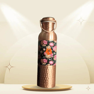 Custom Printed Pure Copper Water <b>Bottle</b> Mirror Polish Leak Proof <b>Bottle</b> OEM ODM Manufacturer - Product Image 3
