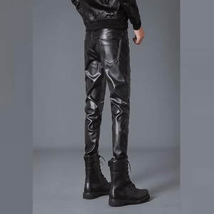 Pantalones de Cuero de Última Moda, Pantalones de Cuero de Diseño Moderno, Mejor Precio al por Mayor, Pantalones de Cuero para Hombre de Calidad - Product Image 5