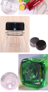 Bouteille en plastique PET vide jetable de qualité alimentaire pour jus d'orange et boissons, avec bouchon à vis Unalilia B0604, 200 pièces, 350 ml, 12 oz - Product Image 5