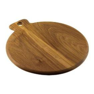 Planche à découper ronde en bois écologique, robuste, avec poignée, pour la cuisine, idéale pour la préparation des pizzas (vente en gros) - Product Image 1