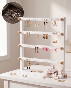 Exhibidores de Vidrio Personalizables para Pendientes, con Laminado Brillante, Múltiples Instalaciones para Organizar Grandes Espacios - Product Image 5