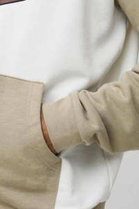 Hoodies pour homme à manches longues, coupe ample, color block, avec logo personnalisé, en coton mélangé, fermeture éclair intégrale, best-seller - Product Image 6