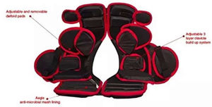 แผ่นรองไหล่ฟุตบอลอเมริกันดีไซน์เฉพาะ คุณภาพดีที่สุด โลโก้สั่งทำได้ ระบายอากาศ ป้องกันแบคทีเรีย ป้องกันหน้าอก ใช้ได้ทั้งชายและหญิง - Product Image 3