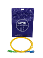 Kabel Patch Fiber Optik SC/UPC-SC/APC-SM-SX-3.0-3M-1 Kelas Jaringan, Kabel Optik Dupleks, Selubung Kuning, Single Mode