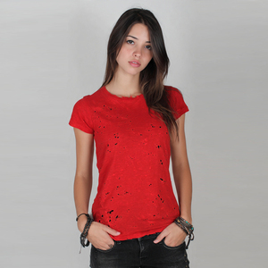T-shirts Streetwear Légers et Délavés pour Femme, Col Rond, Manches Courtes, Été, Écologiques, Séchage Rapide, Anti-Boulochage – Vente en Gros - Product Image 1