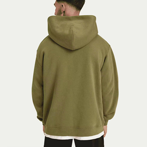 Sweat à capuche pour homme de qualité supérieure, brodé, effet délavé, séchage rapide, logo personnalisé, style streetwear, 100% coton molletonné - Product Image 2