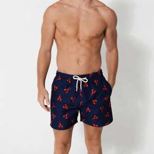Shorts de bain imprimés Homard Rouge en tissu doux, fabriqués à la main, service OEM ODM, meilleur fournisseur, nouveau produit, prix de gros - Product Image 2