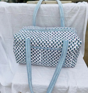 Nueva Bolsa de Mano Grande Personalizada de Algodón Acolchado, Bolsa de Hombro con Estampado Floral, Lavable, Bolsa de Viaje, Bolsas de Compras Ecológicas para Yoga - Product Image 6