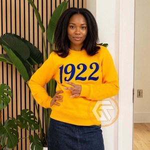 GREEK TREASURES Sudadera de Alta Calidad Personalizada para Mujer, Sigma Gamma Rho, Otoño/Invierno, Frontal Sólido, Felpa de Algodón, Bordado - Product Image 3