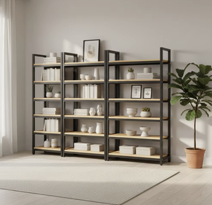 Estante de Almacenamiento Metálico Ajustable de un Solo Nivel, Impermeable, Plegable y Apilable, para Puertas/Paredes, Organización Moderna de Artículos Diversos - Product Image 2