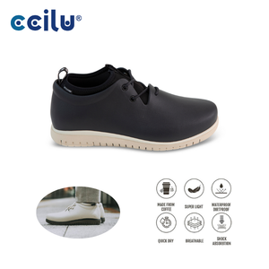 Calzado Vegano Sostenible Certificado para Fin de Semana, XpreSole Panto, Botas de Lluvia Impermeables con Cordones, Punta Cerrada y Caña Baja - Product Image 1