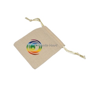 Fengshui Décorations Coton Cordon Pentagramme Imprimé Pochette Sac À La Main Artisanat Produit - Product Image 3