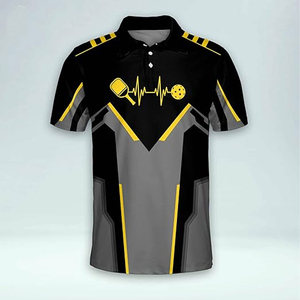 Maillots de pickleball personnalisés par sublimation, 100% coton, séchage rapide, vêtements d'entraînement sportif - Product Image 4