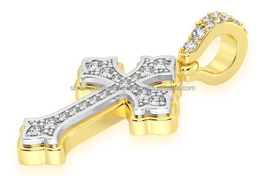 Colgantes de Cruz de Jesús Personalizados de Oro Sólido 10K con Diamantes de Moissanita, Estilo Hip Hop Moderno, Joyería Religiosa Cristiana Brillante, Regalo - Product Image 6