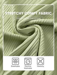 Camisas Polo de Punto Casuales para Hombre, Elásticas, con Textura, de Manga Corta, para Golf - Product Image 6