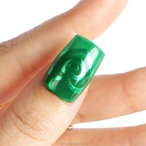 เล็บปลอมแบบกดติด ดีไซน์เองได้ ทรงสั้น สี่เหลี่ยม ประดับกลิตเตอร์ วัสดุ ABS สไตล์ฝรั่งเศส ไม่ต้องใช้แรงกด 24 ชิ้น สำหรับนิ้วมือ - Product Image 2