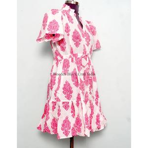 Vestidos de Playa Cortos de Verano para Mujer, Estilo Único, Hechos con Algodón Suave de Primera Calidad, Vestido de Manga Corta para Mujer - Product Image 5