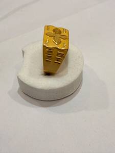 Anillo de latón chapado en oro al por mayor para hombre con diseño floral, joyería de moda llamativa, regalo hecho a mano, producto a granel - Product Image 1