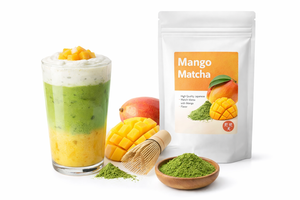Té verde matcha con sabor a frutas, té instantáneo en polvo, Japón UJI, 1 año de duración, orgánico - Product Image 4