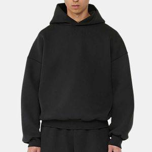 100% Cotton Drop Shoulder Hoodies Heavy <b>Weight</b> Oversized Streetwear Hoodies Custom Print Logo Men's Hoodies & Sweatshirts - Product Image 6